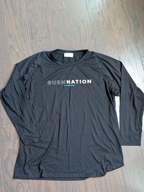 Men's Black Long-Sleeve Performance Shirt